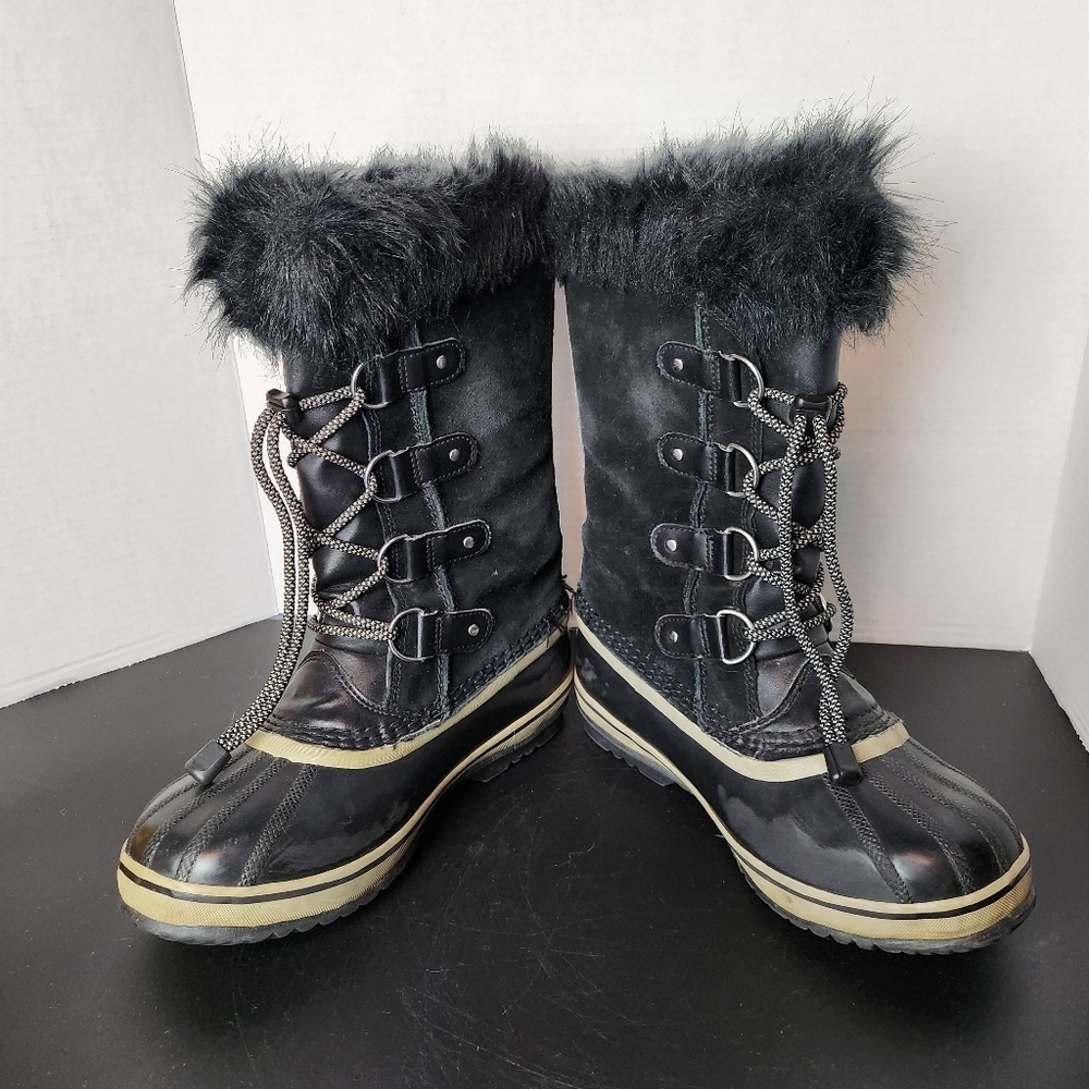 Sorel Joan of Arctic Women's Sz 5 Waterproof Winter Boots NY1966-013 Black